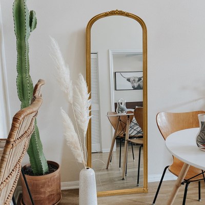 美式复古全身镜落地镜立j式欧式法式试衣镜轻奢ins风挂壁穿衣镜子