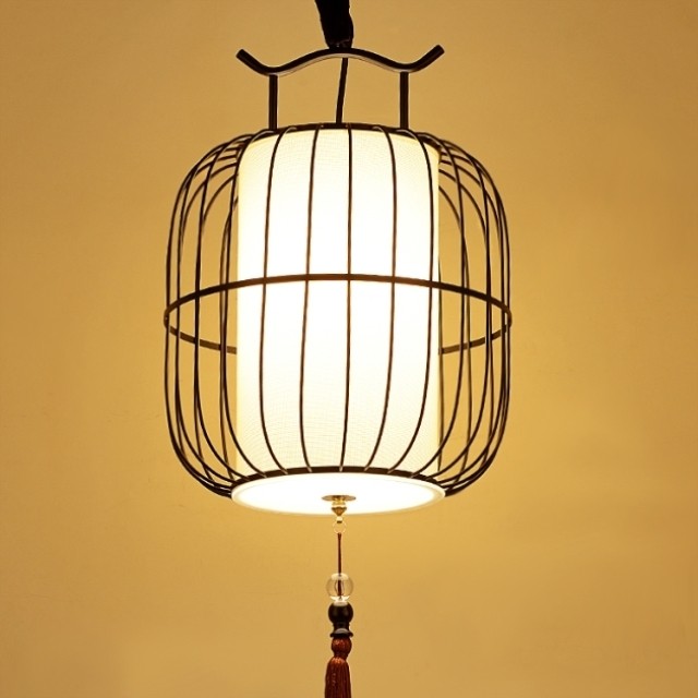 特价中式铁艺鸟笼灯吊灯创意个性