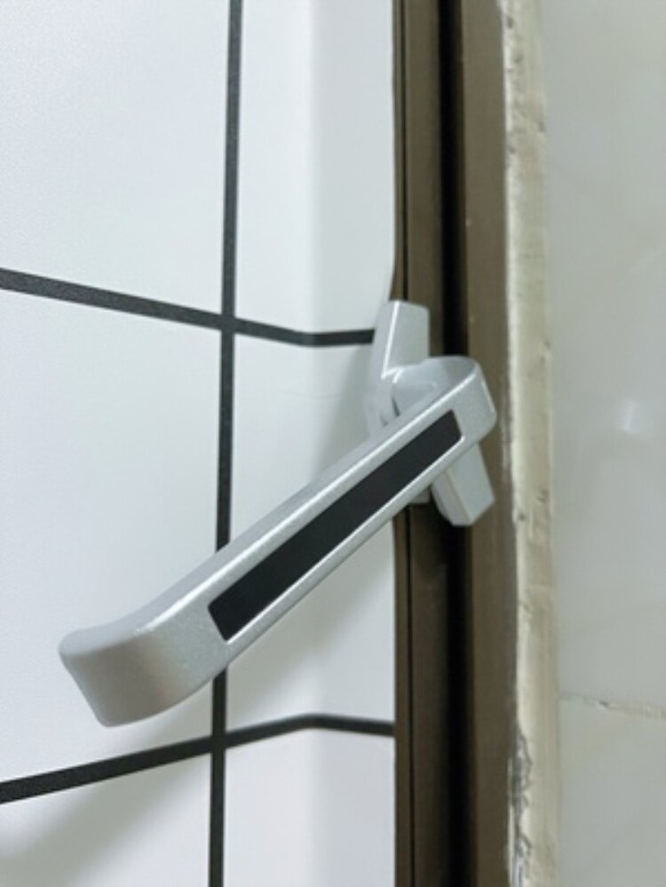加厚款38型铝合金门窗拉手平y开窗执手幕墙上悬窗窗户把手7字锁