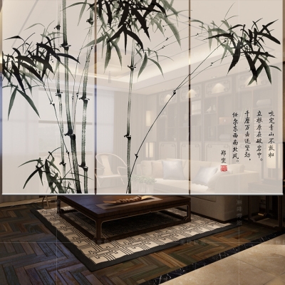 竹子屏风隔断时尚图片