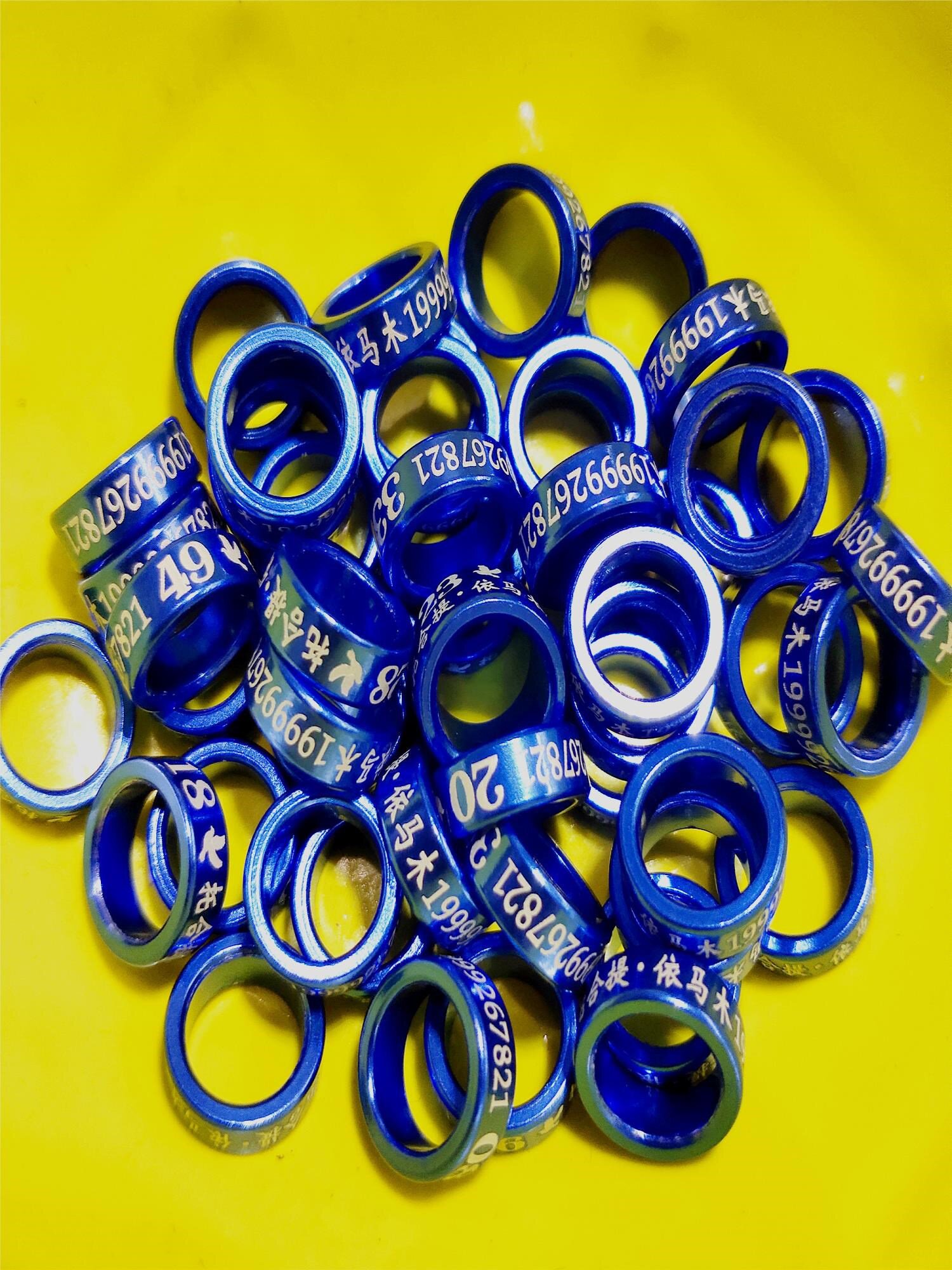 定制鸽子脚环信鸽环定做翻翻高飞鹩哥种鸽环私人识别环鸽子用品具