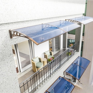 门檐雨棚新品铝合金透明阳台遮雨棚屋檐家用挡雨板门头雨搭子窗户