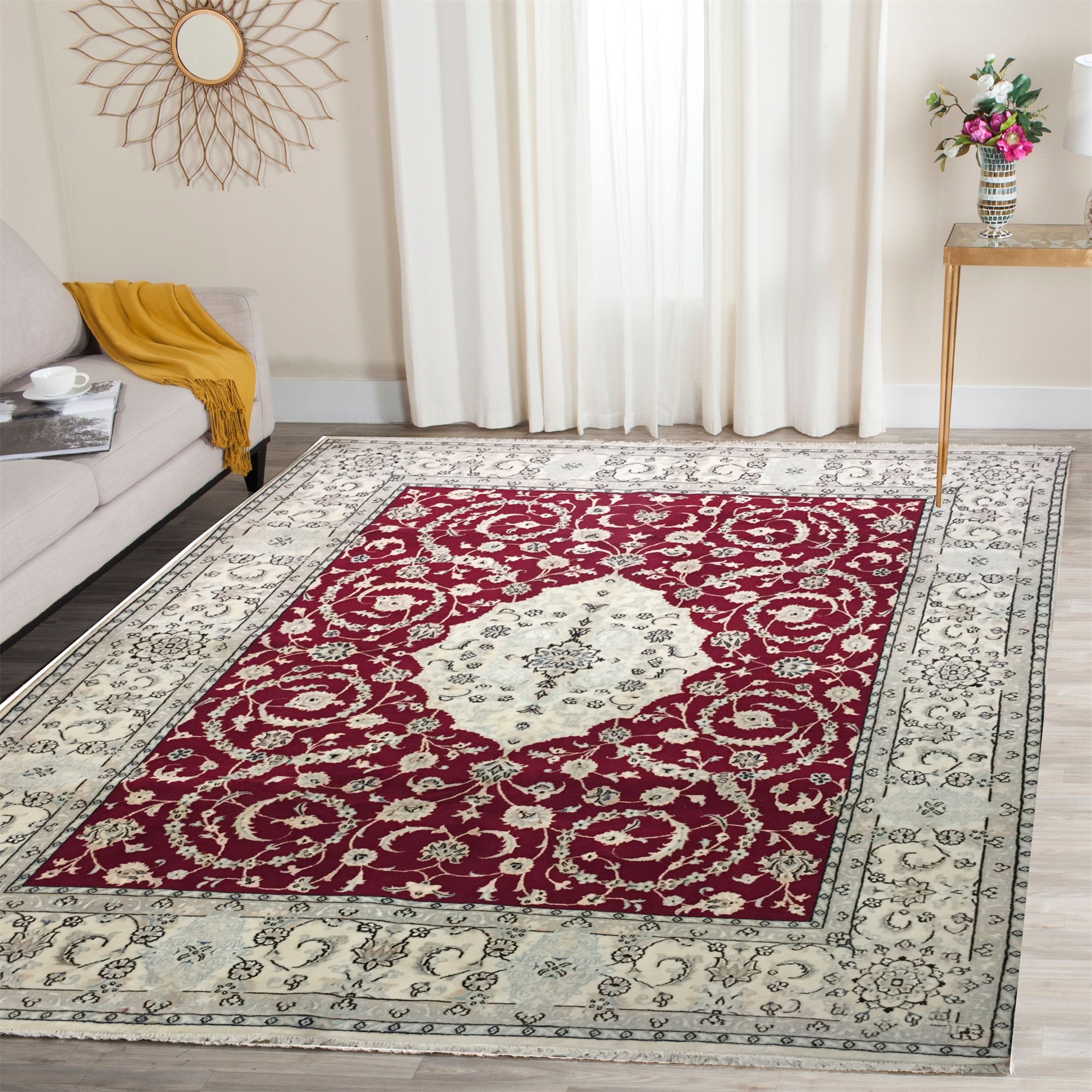 (今日6折)ferdows波斯地毯进口纯手工编织羊毛欧式美式新中式法式客厅