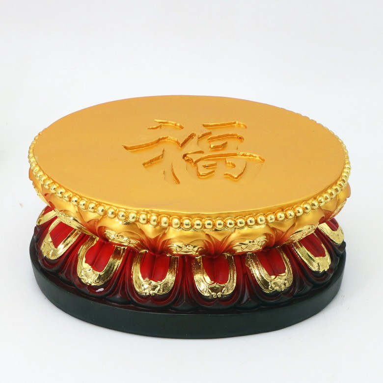 莲花底座佛像加高台观音底座佛祖神像垫台佛n具佛堂用品树脂供座
