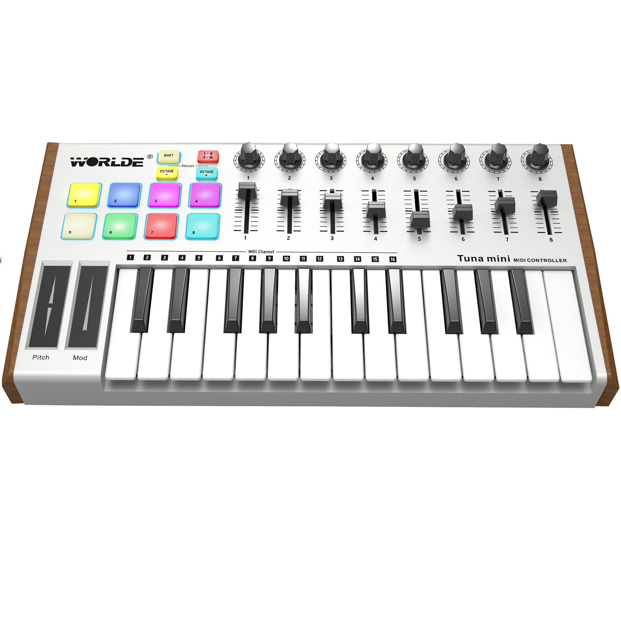 mini专业音乐键盘midi键盘编曲键盘打击垫电音键盘