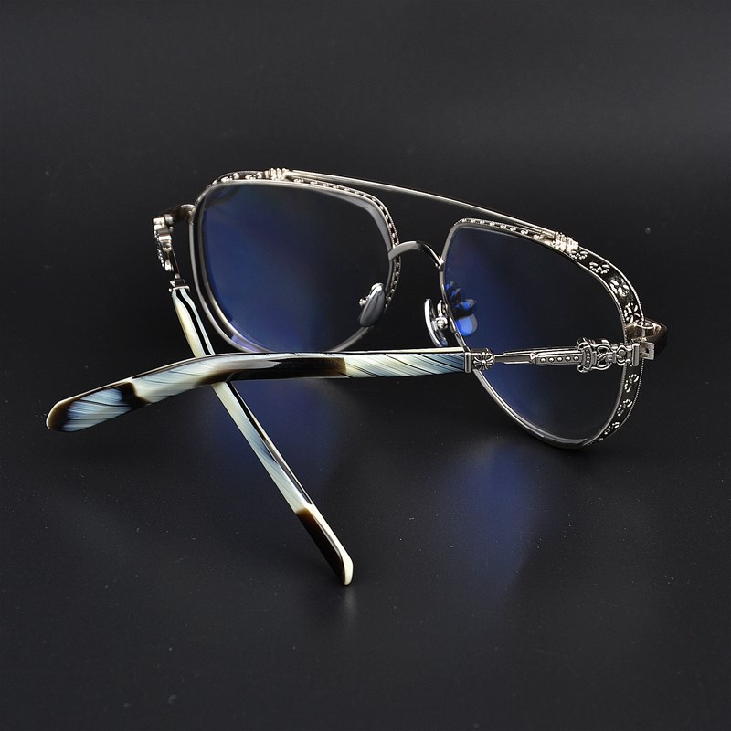 钛眼镜飞行员高端纯珍藏防近视镜经典框男女版框架脸大蓝光配可