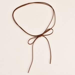 饰带女士百花蝴蝶结碎条打结腰装裙子长链带腰绳搭配窄细腰棉布.