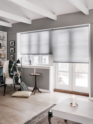 上下推拉窗帘图片