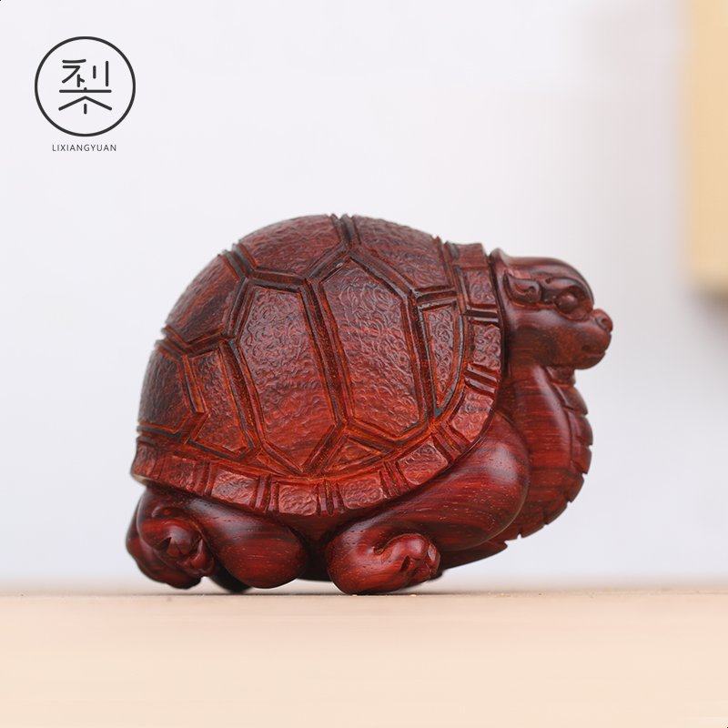 将军龟手把件印度小叶紫檀乌龟把件文玩把玩物件手玩把件