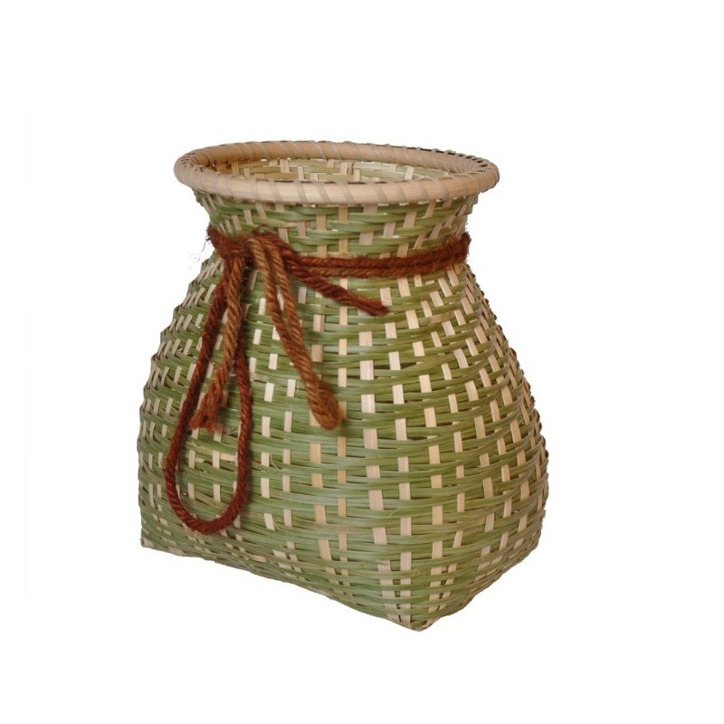 竹编制品小竹篓竹背篓鱼篓纯手工竹筐鱼笼儿童家用花篮收纳筐装饰