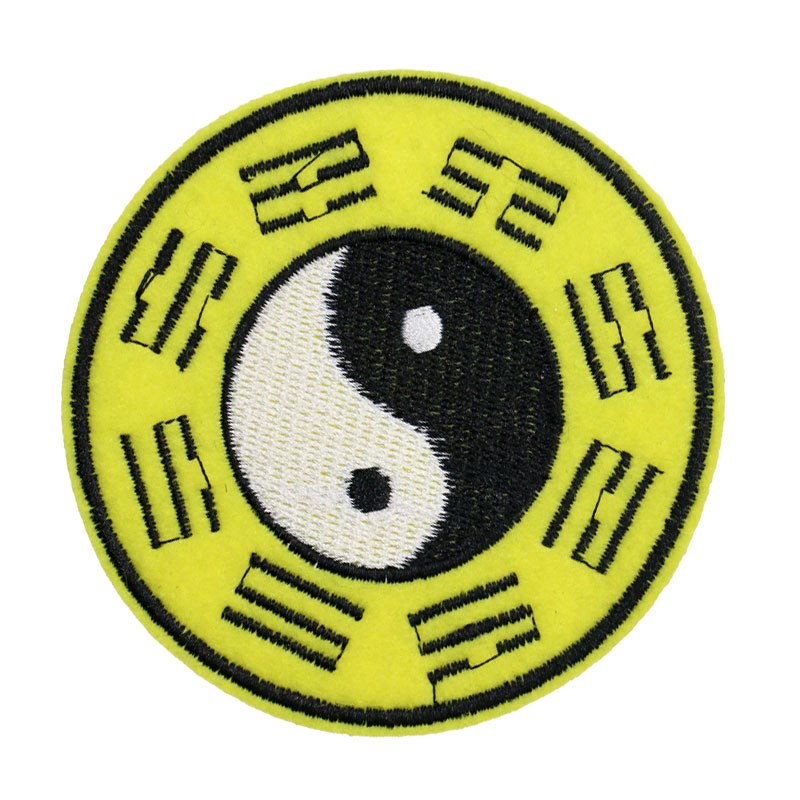 刺绣布贴太极i八卦图圆标徽章贴花阴阳鱼衣贴衣服装饰贴个性补丁