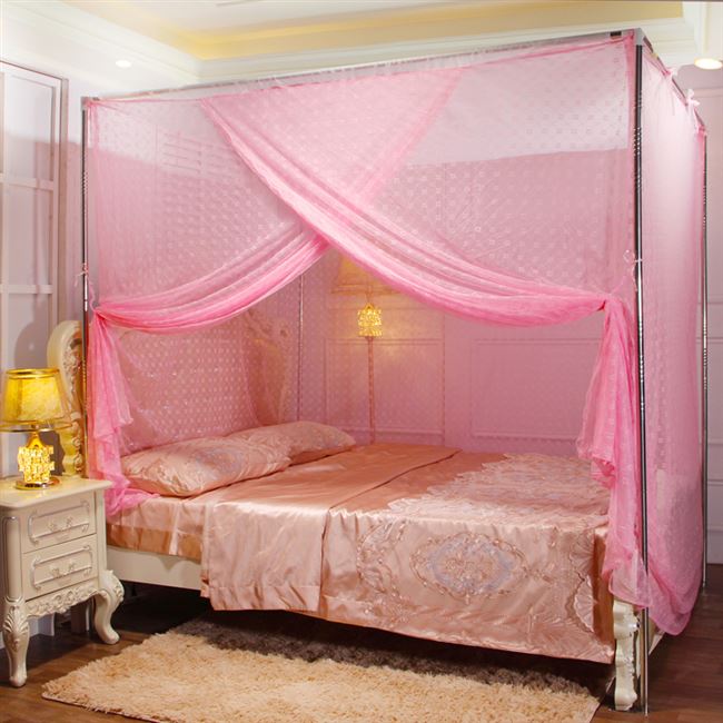 传统老式梅花蚊帐加高加厚加密12米15m18m床单开门穿竹方顶