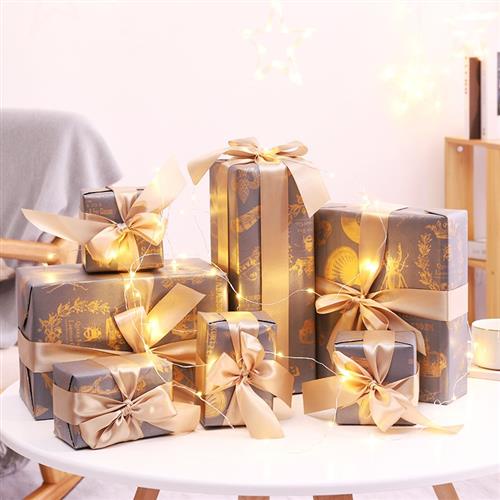 酒店礼物装饰盒圣诞树堆头4s店铺开业橱窗礼盒美陈圣诞圣o诞节摆