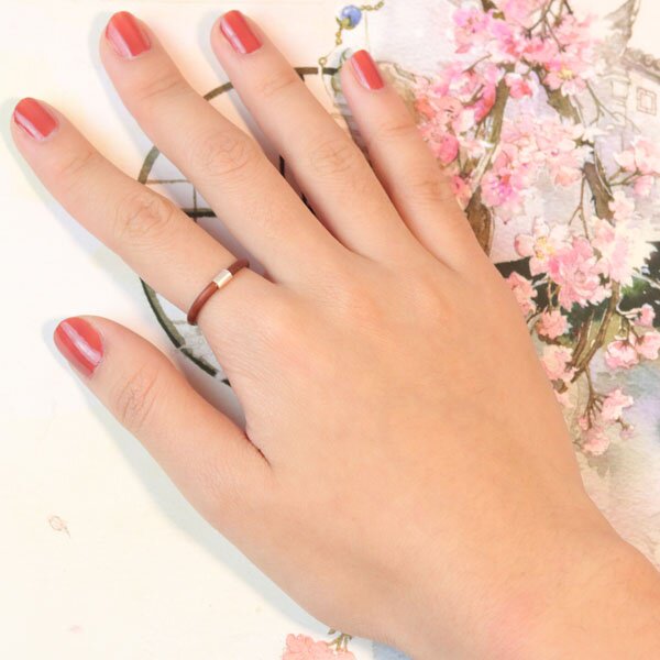 西藏鸡血藤戒指青葱玉古风宫廷对戒文艺复古款手镯尾戒昊藤阁热销