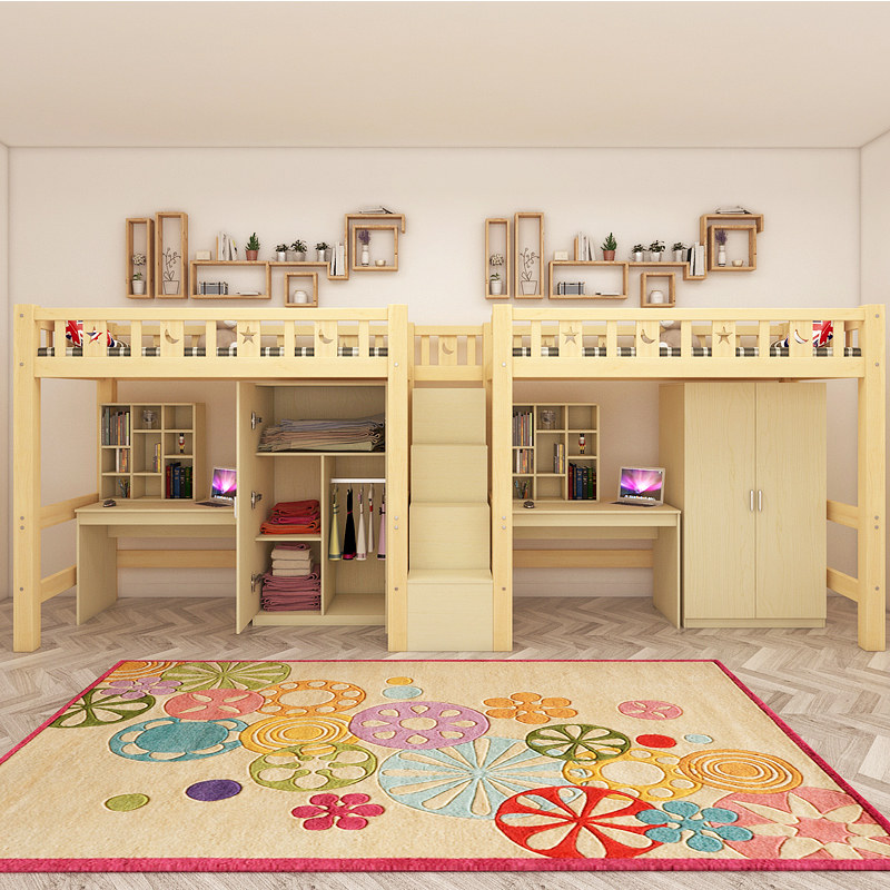 上床下桌成人大学生_上铺下桌组合床上床下桌宿舍大学生成人双层子母