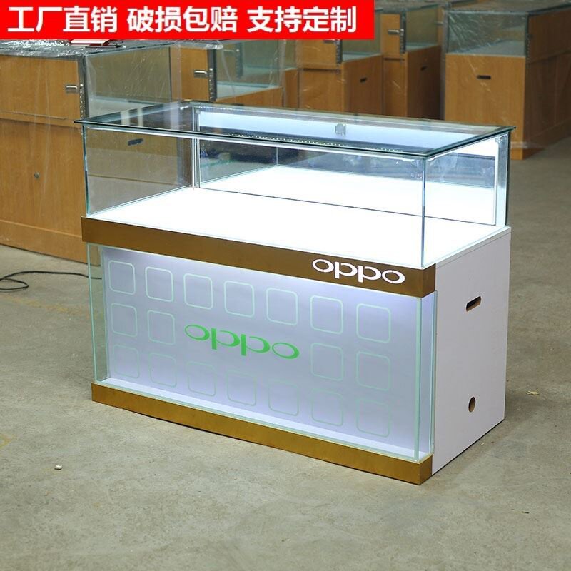 手机柜台陈列柜展柜产品玻璃商用珠宝首饰品可定制玉器展示柜oppo