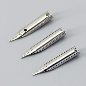 新品银杉公w子钢笔尖圆筒笔尖美工弯尖特细中细小尖暗尖包尖10个