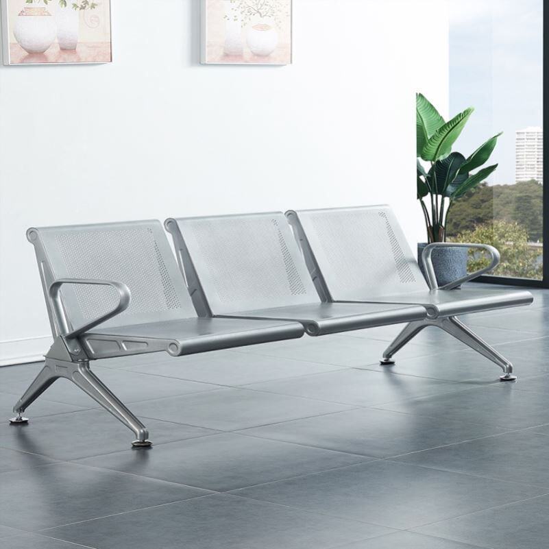双人位组装休息长椅金属医院输液座椅排椅等候椅机场不锈钢候诊椅