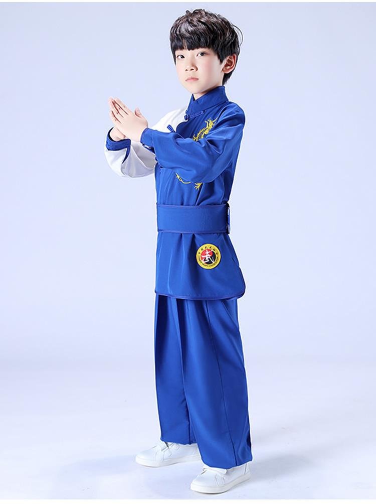 儿童武术服练功服男女童长袖功夫表演出服幼儿少训j练武术衣服秋