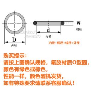 。FKM氟橡胶O型圈 耐高温耐酸碱O形密封圈线径7.0mm内径60-155mm