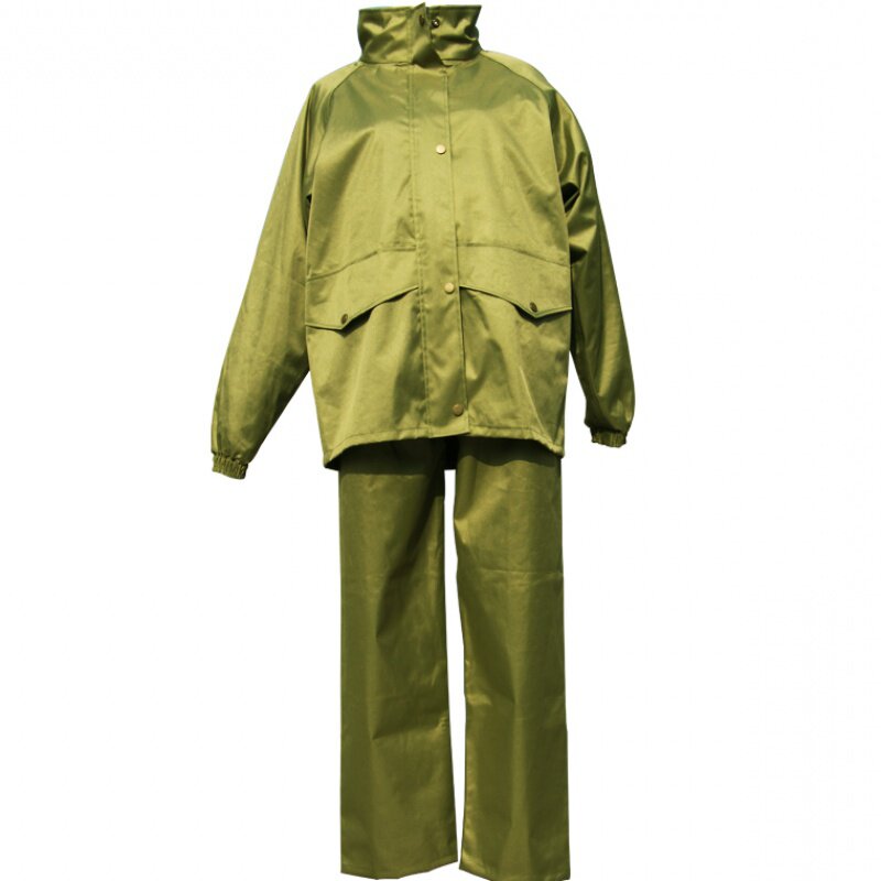 工地雨衣耐磨分体加厚p牛筋海胶套装男农用防水雨衣雨裤户外骑行