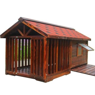 狗房子狗笼狗舍金毛德牧萨摩宠物木制超大号狗笼户外超大型金毛犬屋