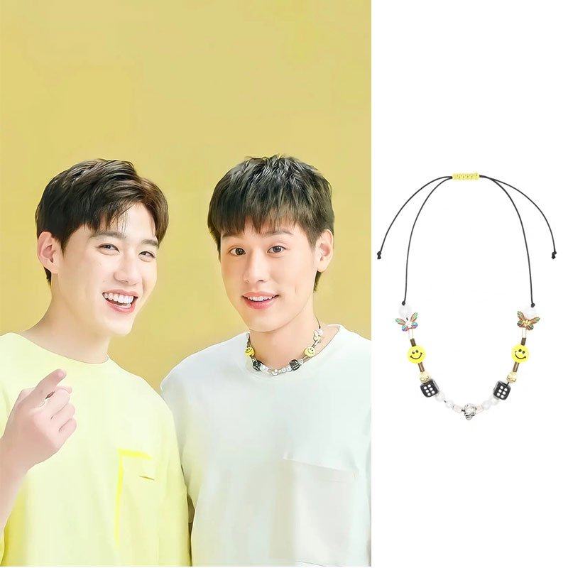 bkpp以你的心诠释我的心同款骰子骷髅蝴蝶笑脸项链奶酷choker锁骨