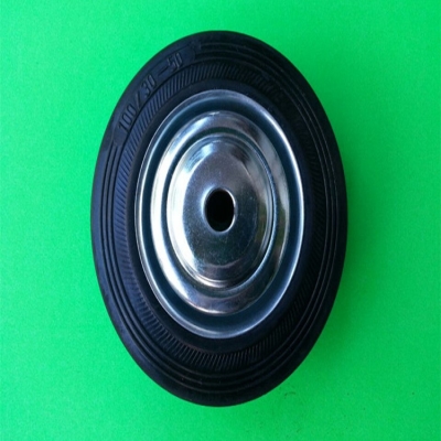 铁芯橡胶轮4寸图片