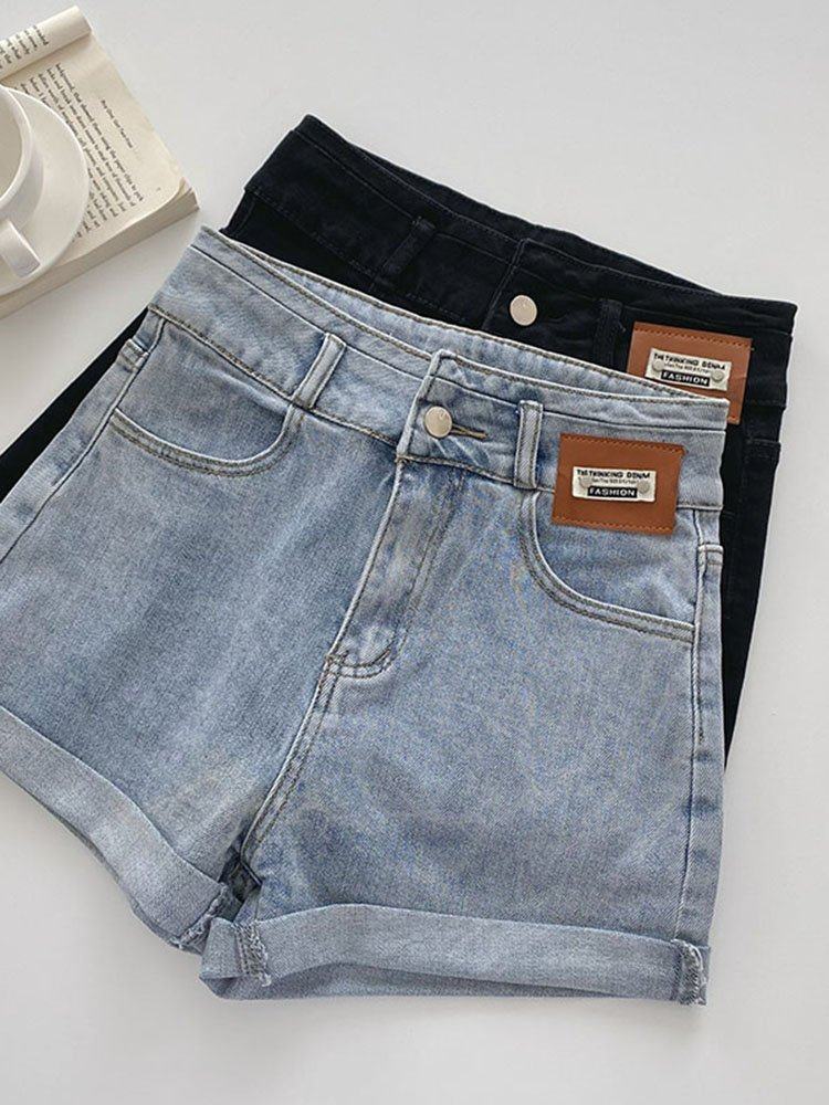 陌生的恋人同款牛仔裤时尚洋气高腰阔腿短裤潮icechan女装工作室