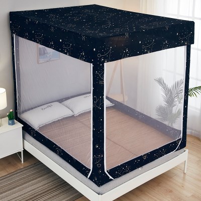 蚊帐全封闭拉链式家用18床防掉落床上蚊帐15米儿童防摔纹帐12