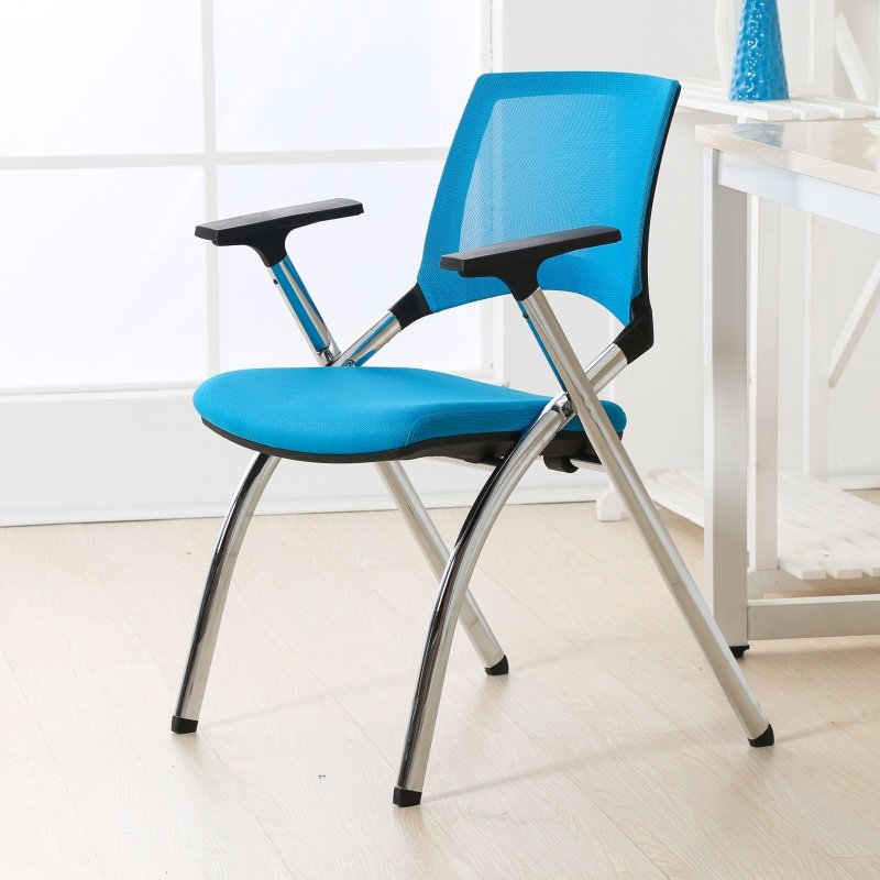 洽谈职员办公电脑椅子培训e椅带写字板折叠新闻椅会议椅学生礼堂