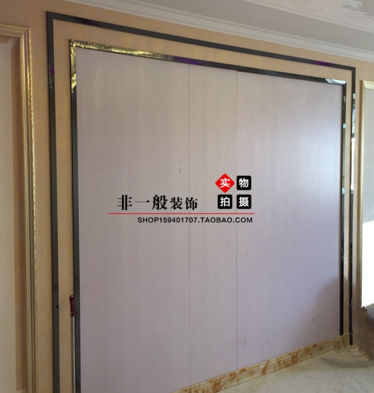 不锈钢u型装饰线条背景墙i吊顶黑色镜面包边收边条黑钛金属拉丝