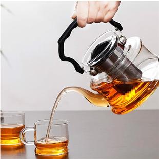 超大容量玻璃大茶壶可明火直烧带过滤网茶具泡茶壶 800ML