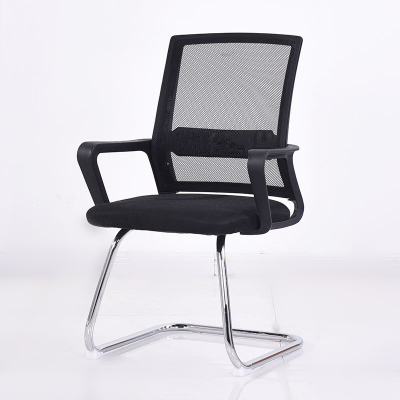 会议办公椅家用电脑椅子职员员工椅网布透气升降转椅会议室弓形椅