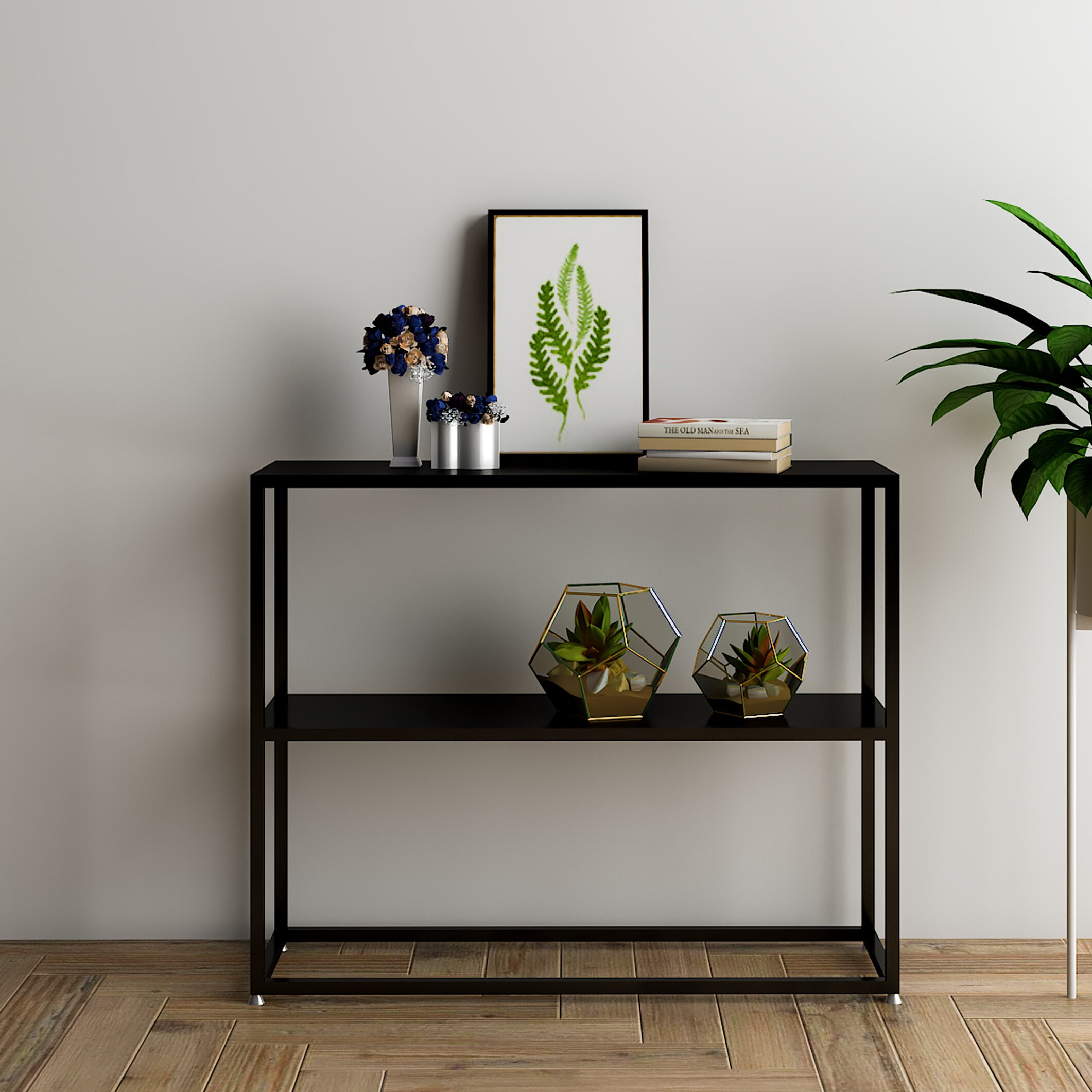 现代简约玄关桌柜台轻奢实木客厅装饰置物架靠墙北欧门厅端景台