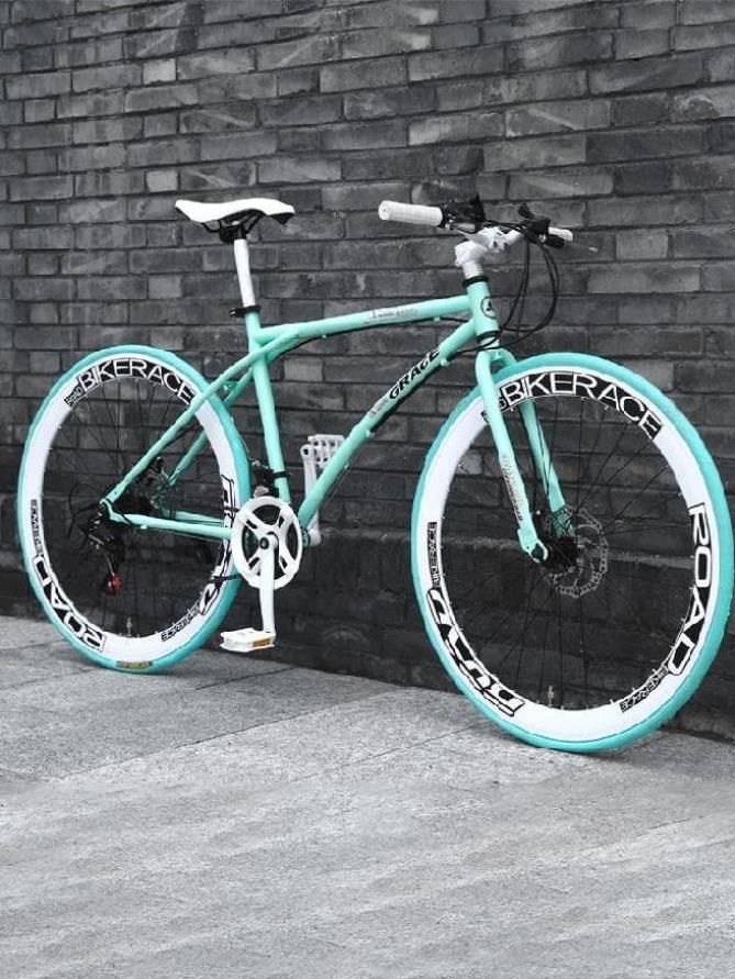 死飞自行车男死飞大十岁女孩单车网红男式学生小学生四飞24寸粉色