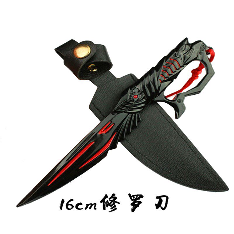 生死狙击英雄武器模型大号修罗刃沙鹰h枪金属儿童礼物仿真玩具刀