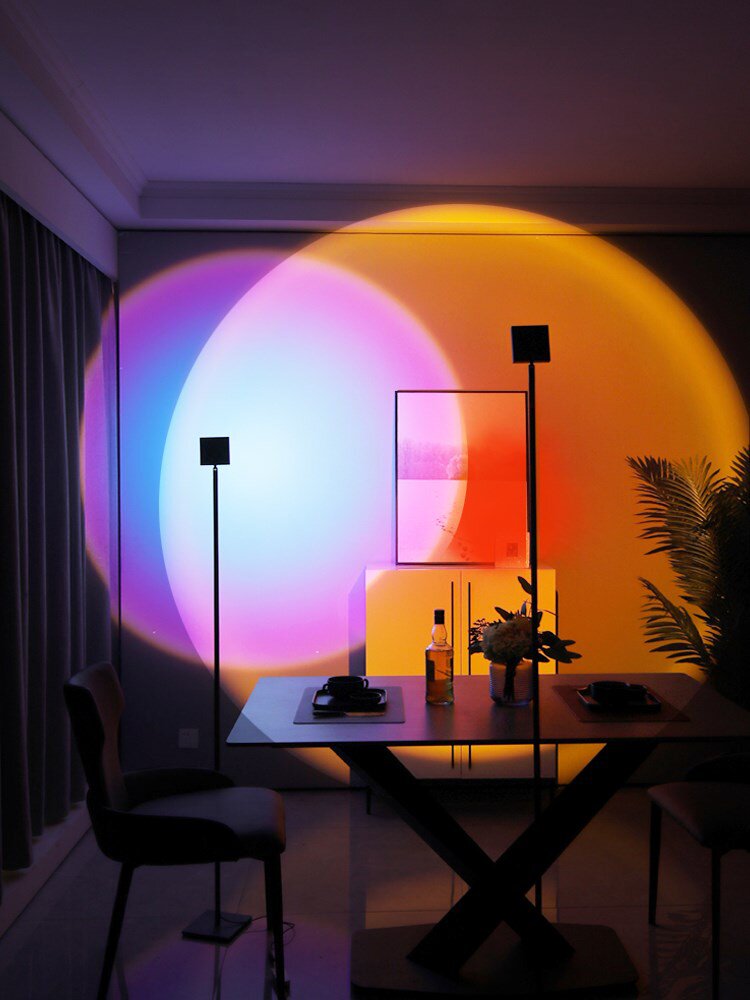 充电落日灯网红夕阳氛围灯小mini日落灯彩余晖灯便携日不落灯投影