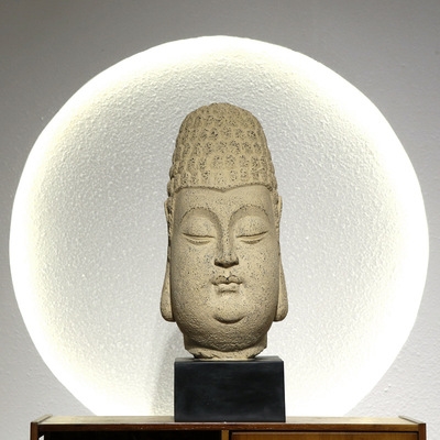 小佛头摆件佛像装饰品图片