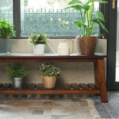 新品实木入户换鞋凳家用门口复古穿鞋凳进l门凳美式卧室床尾凳创