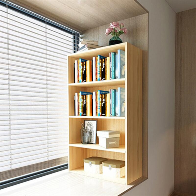 定做窗台书柜儿童落地置物架书架简易飘窗台桌上小柜子收纳柜