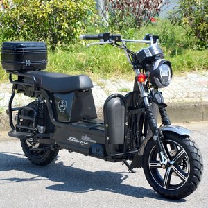 载人y拉客电动摩托车60v72v载重王大力神两轮拉货外卖长跑王电瓶