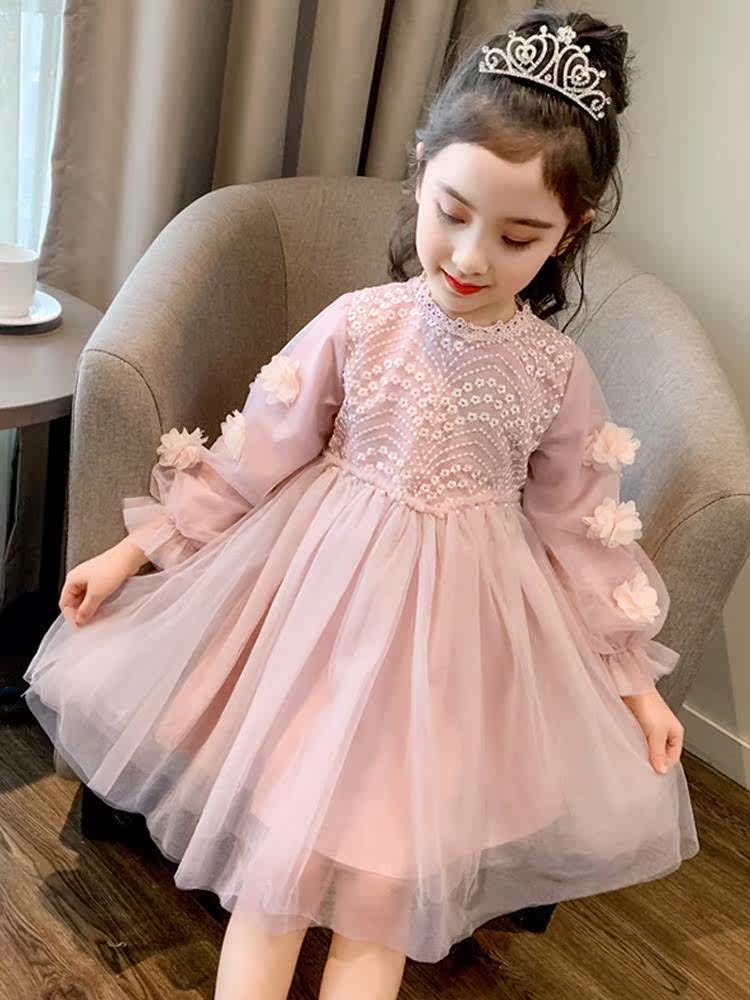 粉色公主裙女童加绒-特价促销-优惠券领取-价格|多少钱|什么牌子好-35