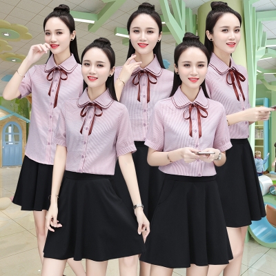 教师面试夏装幼师g幼教早教中心服装衣服套装女老师穿搭职场幼儿.