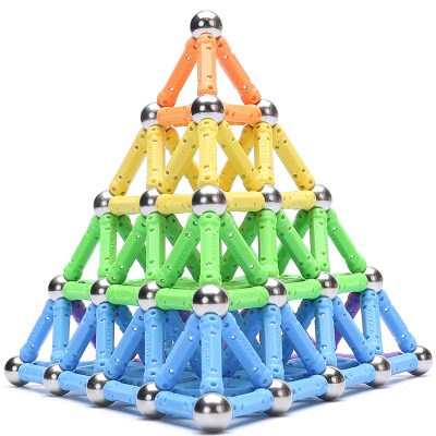 新品磁力棒儿童益智玩具磁铁5男童4积k木10岁3智力7片8-9吸铁磁棒