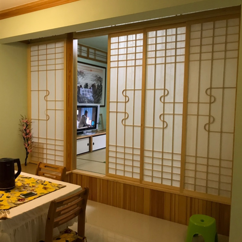 高档全屋日式格子门推拉门和室门移门实木门折叠门障子门窗奢华