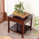 新中式实木花架盆景架鱼缸架奇石桌置物架沙发边几角几茶几四方桌