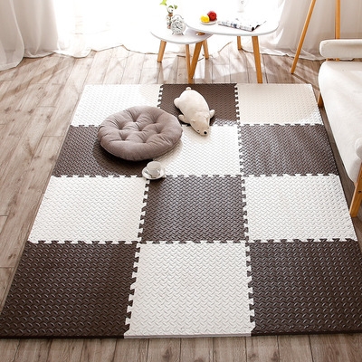 整块泡沫地垫拼接儿童爬行垫家用加厚2u.5床边防摔地板垫子爬爬垫