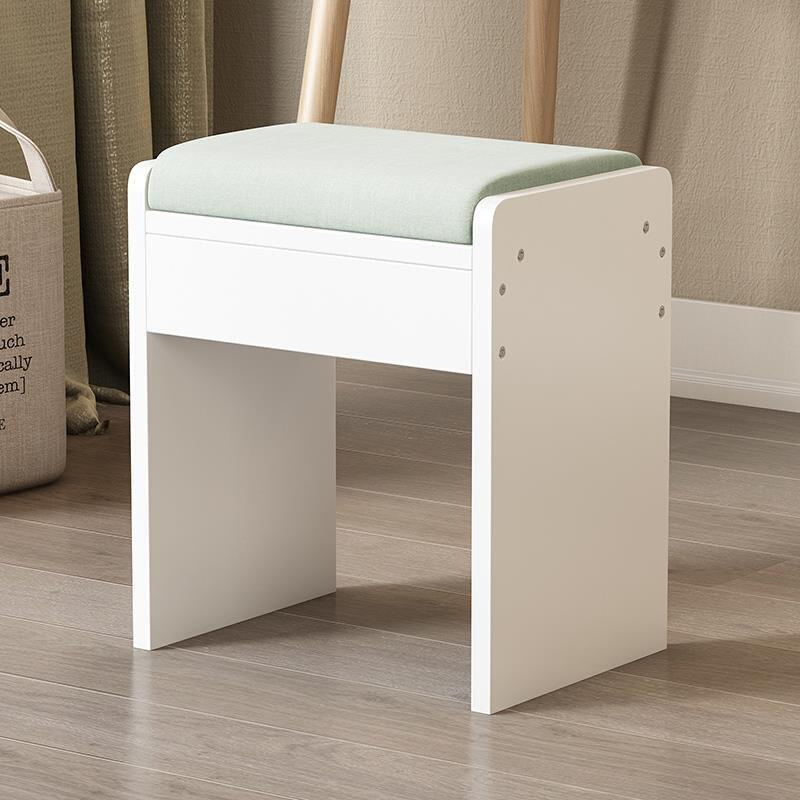 网红仙女梳妆台化妆凳软包梳妆凳现代简约布艺板凳家用卧室小凳子