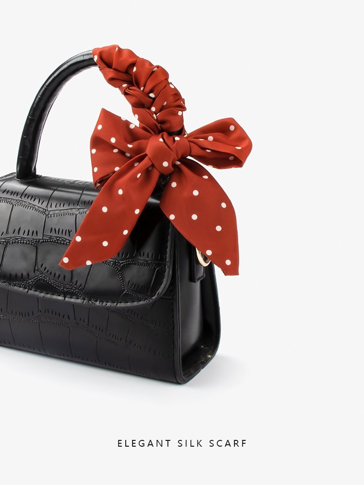 手提包系缠绑包包手柄丝巾韩版夏季n加长小丝带窄领巾包带装饰